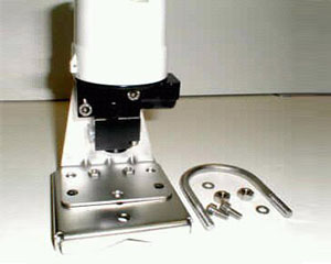 stainless steel mounting kit for wall or pipemount